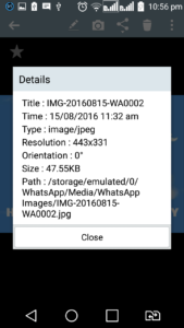 Android file properties