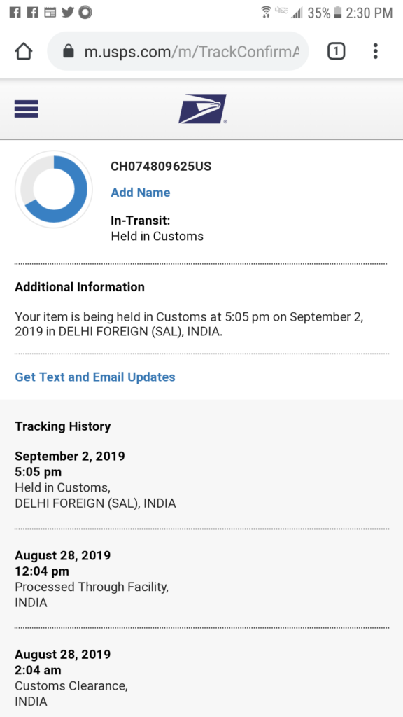 Why is my USPS package held at Delhi Foreign (SAL), India Customs –  Rooturaj's Blog